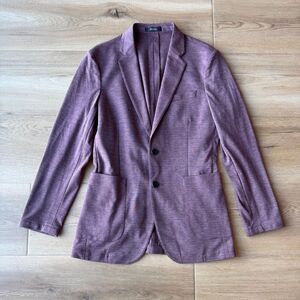 Nordstrom Trim Fit Blazer Burgundy Small Business Casual Lightweight Sport Coat